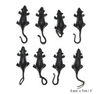 Halloween: Kleine muisjes plastic 7 cm 8 stuks